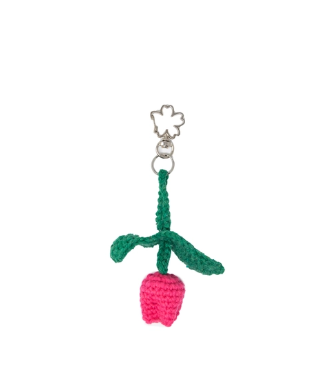 Handmade Keychains in Unique Shapes to Add a Touch of Whimsy to Your Keys - Key chain Pink and Green