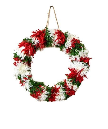 Christmas Wall Decor (Green, White, Red)