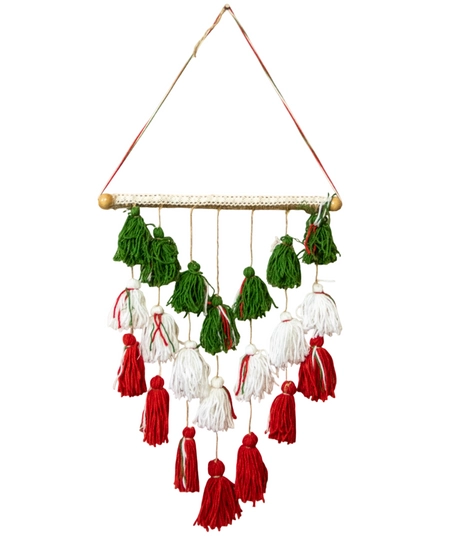 Christmas Wall Decor (Green, White, Red)