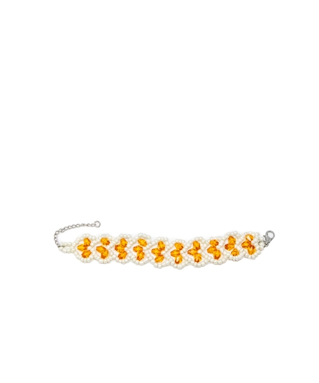 Natural Beads Bracelet - Beads bracelet Orange