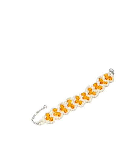 Natural Beads Bracelet - Beads bracelet Orange