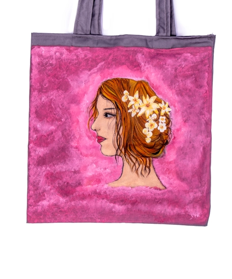 Handmade Pink Tote Bag - Perfect for Everyday Shopping or Short Trips