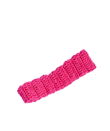 Handmade burgundy and pink hair band - Hair band Dark Pink