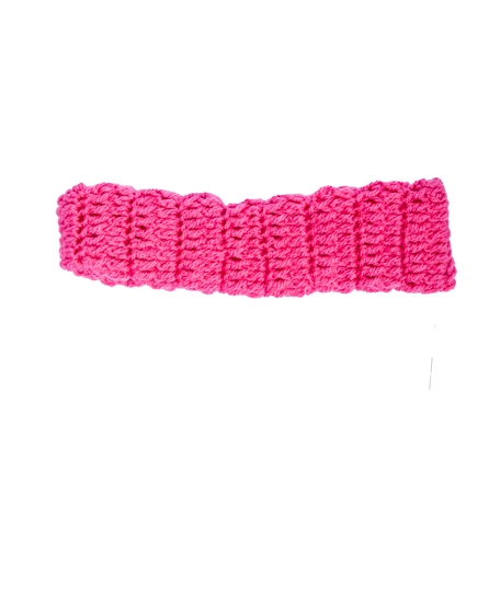 Handmade burgundy and pink hair band - Hair band Dark Pink