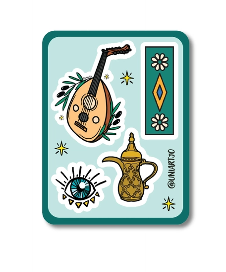  Jordanian Culture Sticker Pack