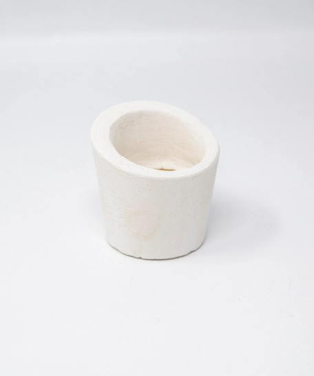 Modern Handmade Incense Burner - Elegant White Ceramic