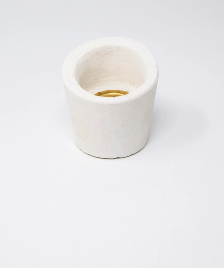 Modern Handmade Incense Burner - Elegant White Ceramic
