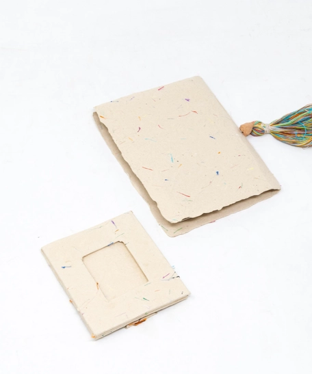 Handcrafted Notebook and Picture Frame Set 