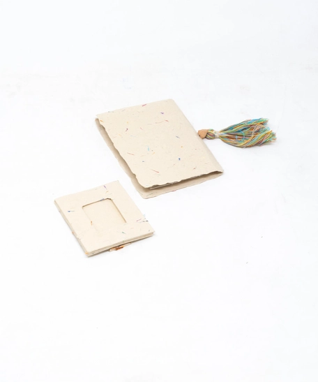 Handcrafted Notebook and Picture Frame Set 