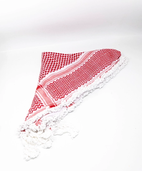 شماغ أردني بتهديب ملكي فاخر - يدوي الصنع