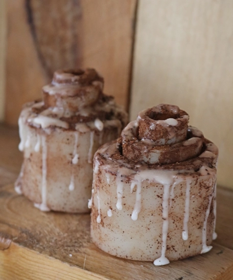 Cinnamon Roll Shaped Soap Bar Set of Two