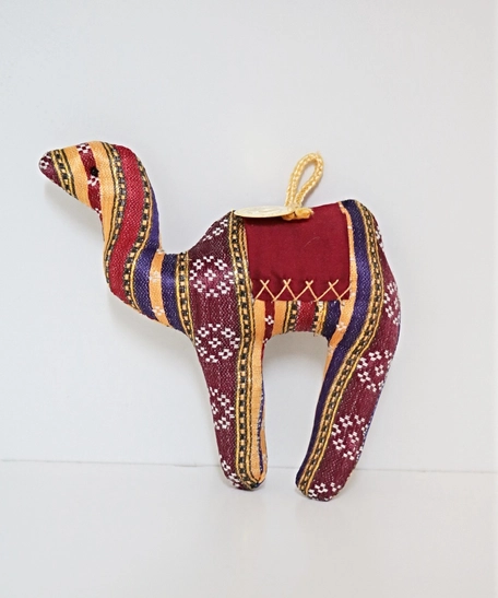 Bedouin-Patterned Camel: Red (Small)