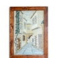 Mosaic Wall Decor with Brown Frame - Damascus Street  