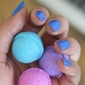 Set of Three Mini Bath Bombs - Blue
