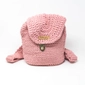 Small Knitted Pink Backpack