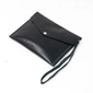 Leather Clutch Bag - Multicolors - Black