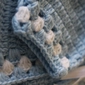 Traditional Crochet Baby Sweater: Light Blue (Size 0-3 Months) 