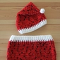 Crochet Baby Christmas Outfit (Size 0-3 Months) 