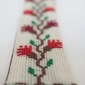 Embroidered Bookmark in Floral Red