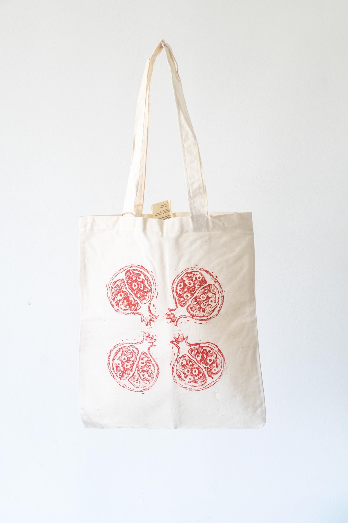 Pomegranate Tote Bag - Beige - Souq Fann