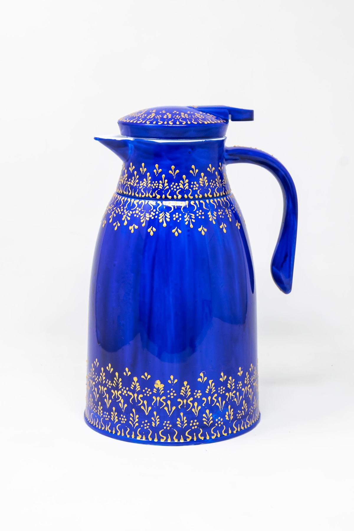 Navy Blue Arabic Coffee Pot Dallah Souq Fann