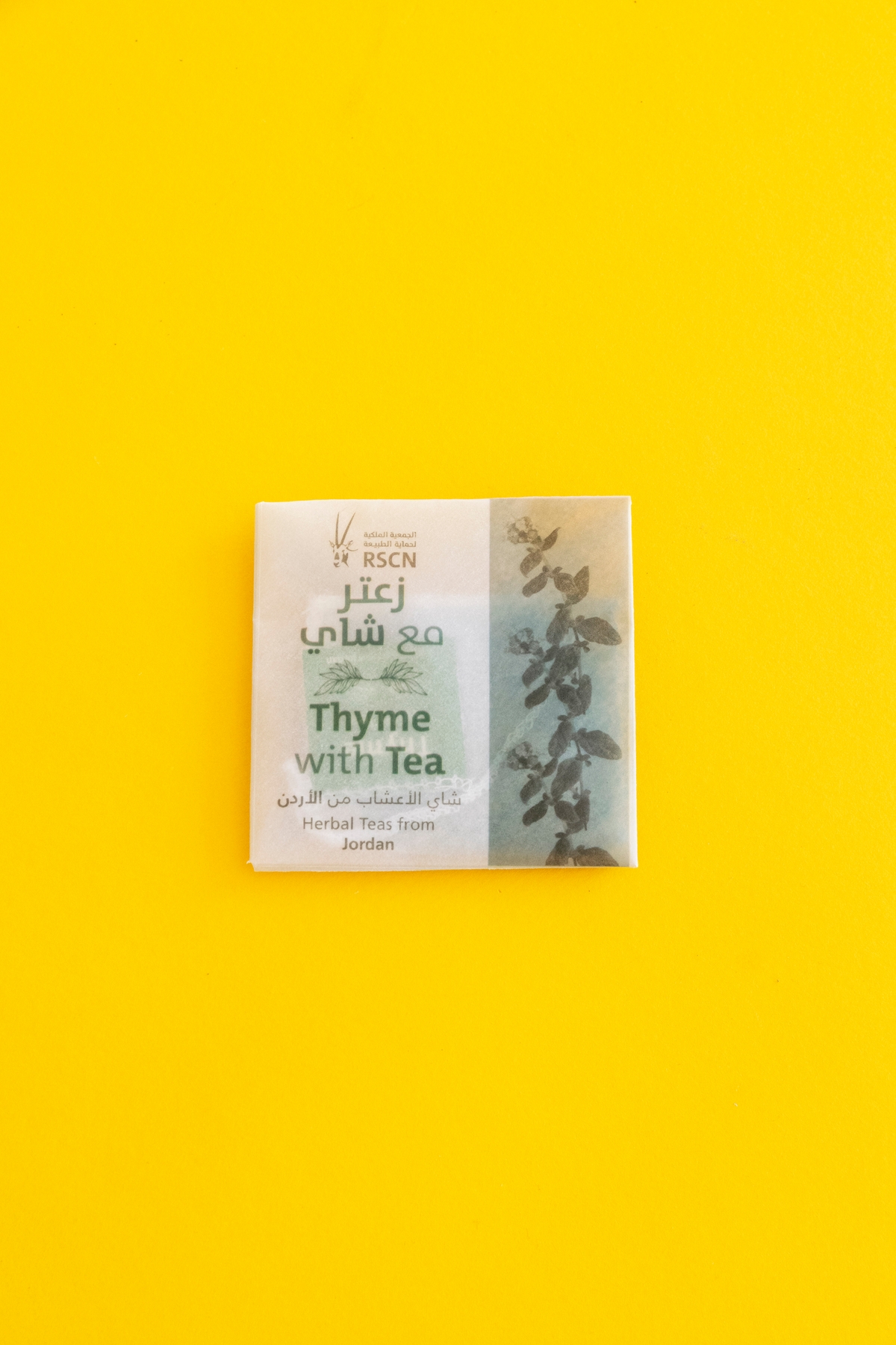 Single Herbal Thyme Tea Bag Natural without Preservatives Souq Fann